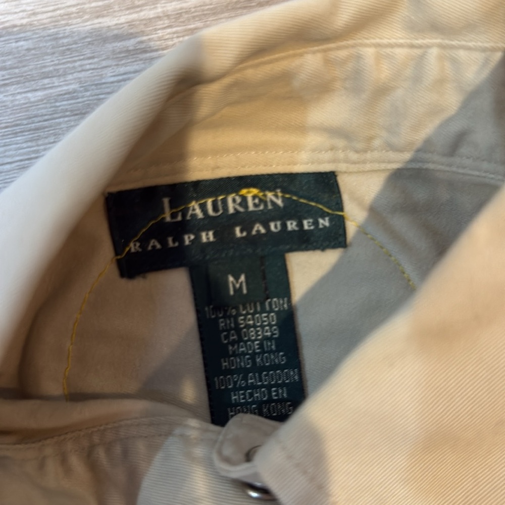 Very nice Ralph Lauren safari style M has added patches Africa and Range Rover - Picture 6 of 12